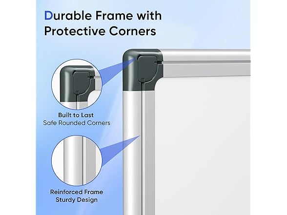 VUSIGN Magnetic White Board Hanging, 36" x 24"