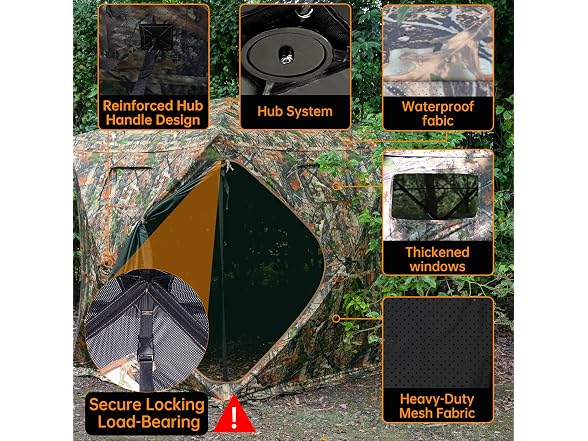 Multi Person Camo Hunting Blind