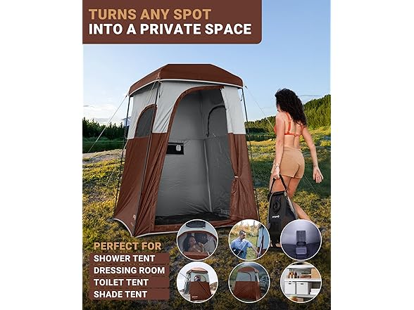 KingCamp Shower Tent Oversize 66x66x85"