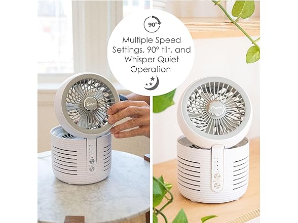 Crane 2-in-1 Air Purifier and Desk Fan