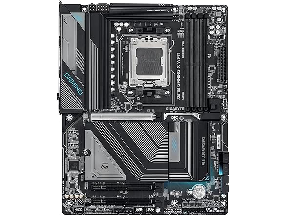 GIGABYTE X870 Gaming X WIFI7 AMD AM5 LGA 1718 Motherboard, ATX, DDR5, 3X M.2, PCIe 5.0, USB4, WIFI7, 2.5GbE LAN, EZ-Latch, 5-Year Warranty (Open Box)