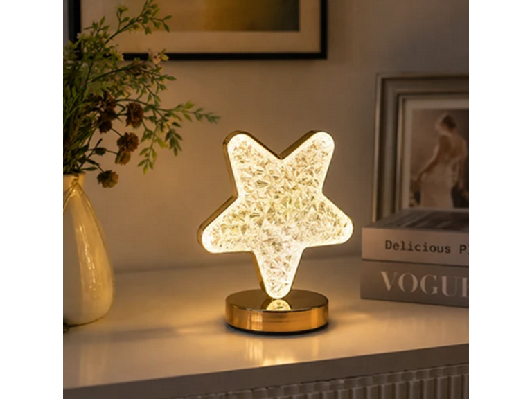 Rechargeable LED Acrylic Crystal Star Touch Light