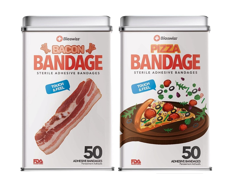 2Pk Food Shaped Self Adhesive Bandages
