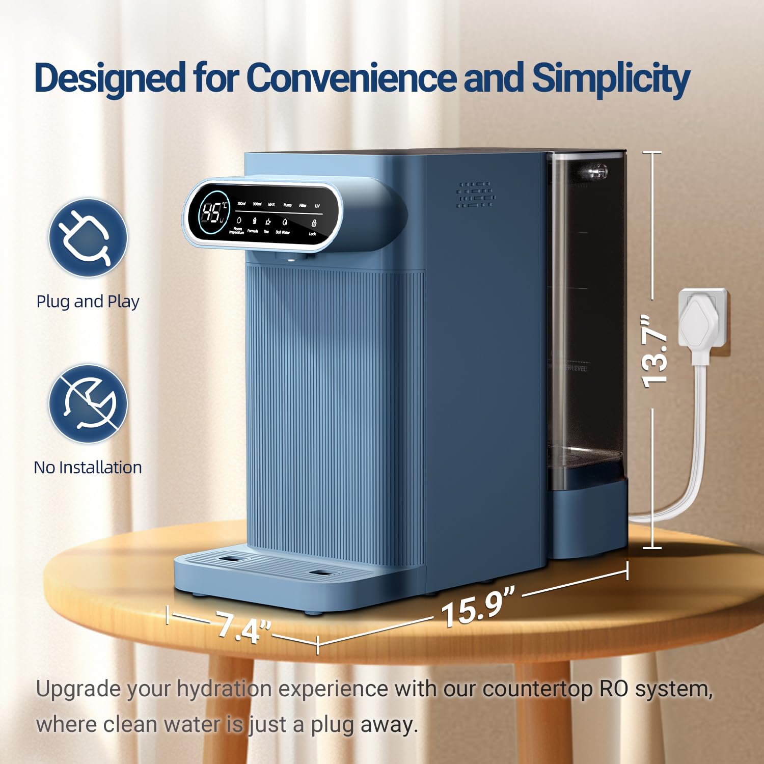 Countertop RO Water Filter Hot Dispenser - Gallery 10