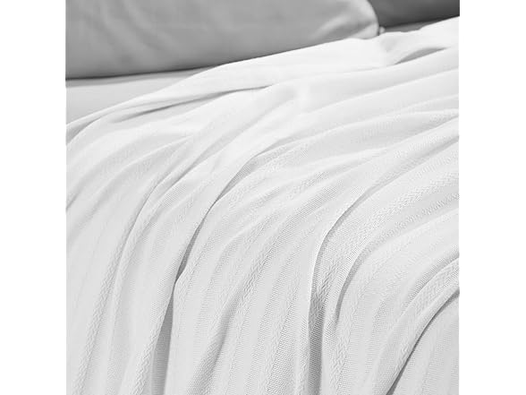 Superior Clara Cotton Blanket White