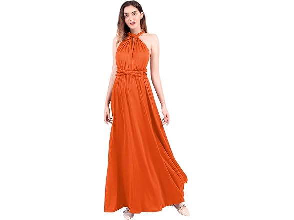 Ibtom Castle Women (S) Convertible Dress Orange