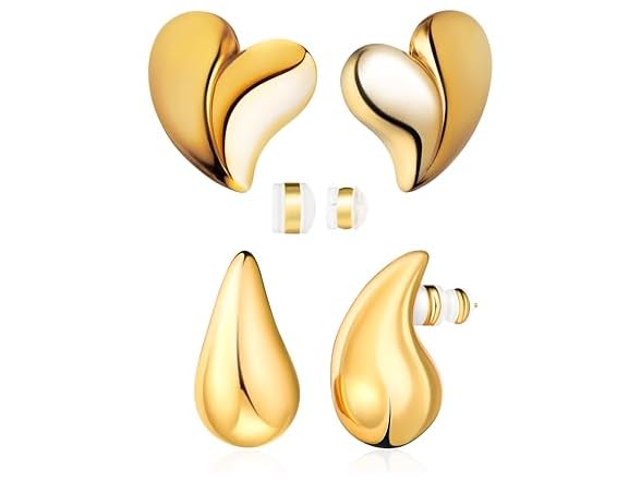 Premium Gold Mix Earrings Set