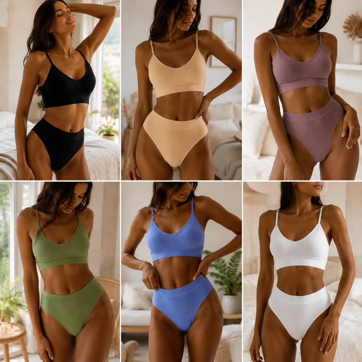 6-Pk Talmont Seamless Bra & Panty - Gallery 8