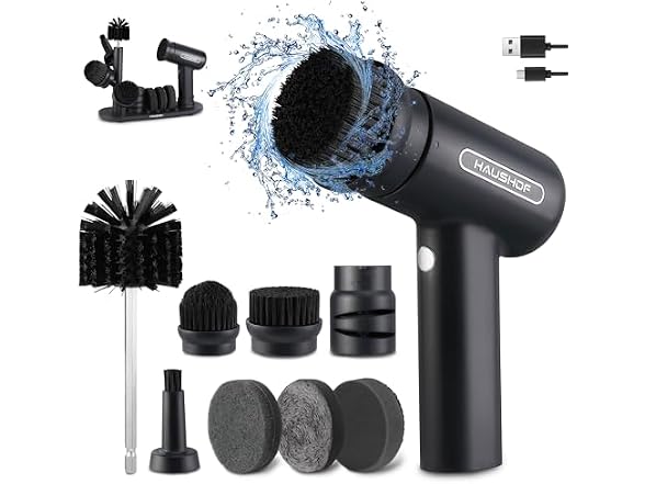 HAUSHOF Cordless Spin Scrubber