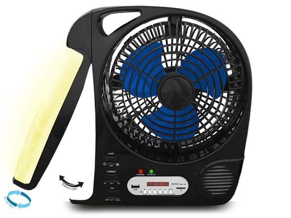 Outdoor Fan with Light & Speaker