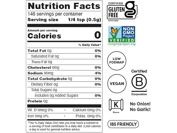 Fody Foods Taco Seasoning, 2.6 Oz, Garlic & Onion Free
