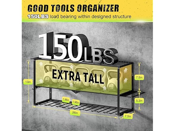 Hipidian Power Tool Organizer Wall Mount