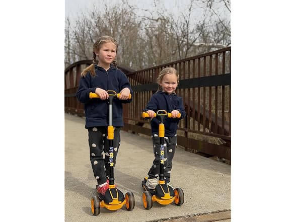 Nattork Orange Kids Scooter for Age 3-8