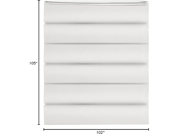 Elegant Comfort 6Pk King Flat Sheet, White