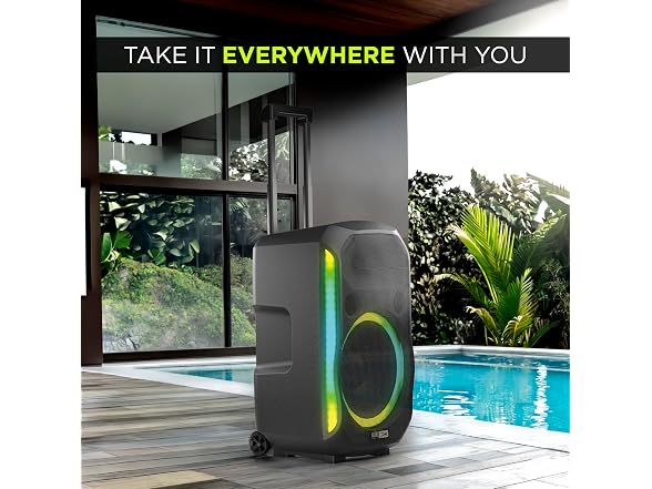 Altec Lansing - Soundrover 210 Bluetooth Speaker with Lights