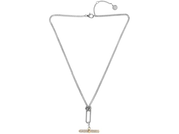 AllSaints Women April T Bar Necklace