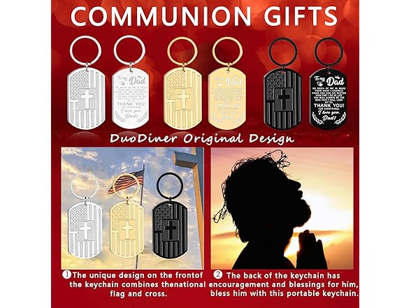 DuoDiner "To My Dad" Keychains