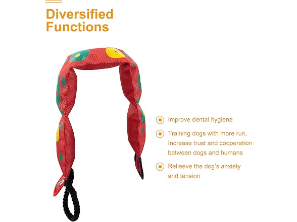 Fire Hose Interactive Squeaking Water Dog Toy