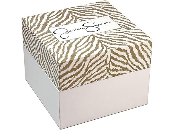 Jessica Simpson Watch Round Crystal Dial