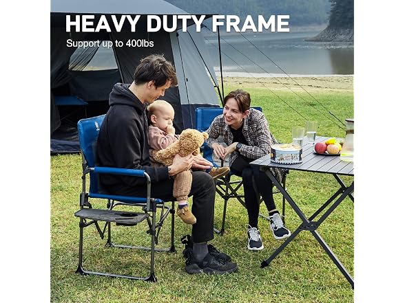 EVER ADVANCED Blue Camping Chair