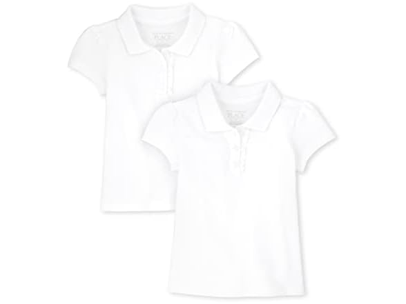 Children's White Ruffle Polo (2T)