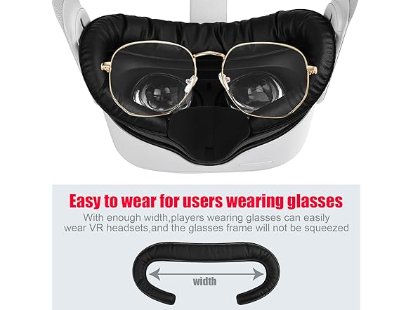 VR Facial Interface and Foam Replacement Set for Oculus Meta Quest 2