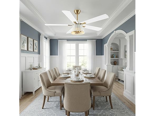 Parrot Uncle F6042 52 Inch Ceiling Fan with Light