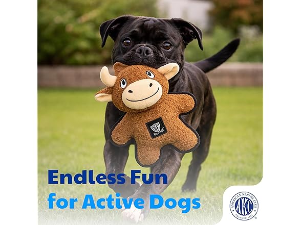 American Kennel Club Plush Dog Toy Bull