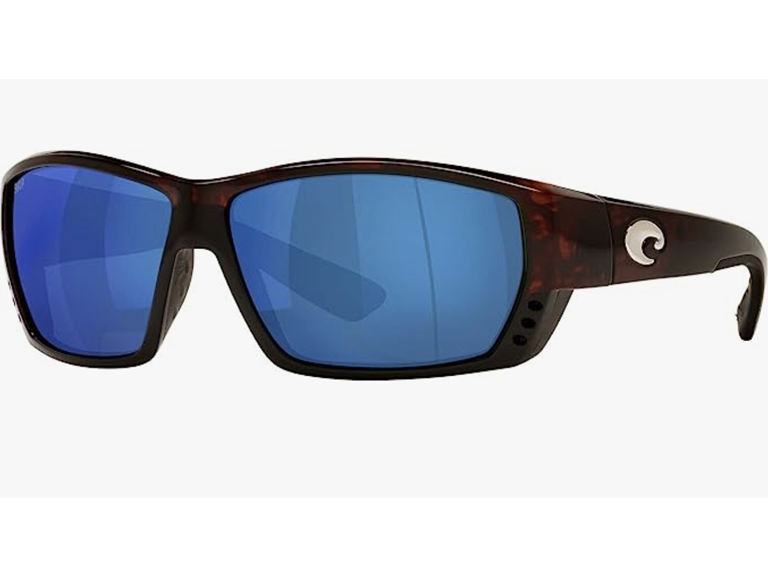 Costa Del Mar Unisex Tuna Alley Low Bridge Fit Rectangular Polarized Sunglasses