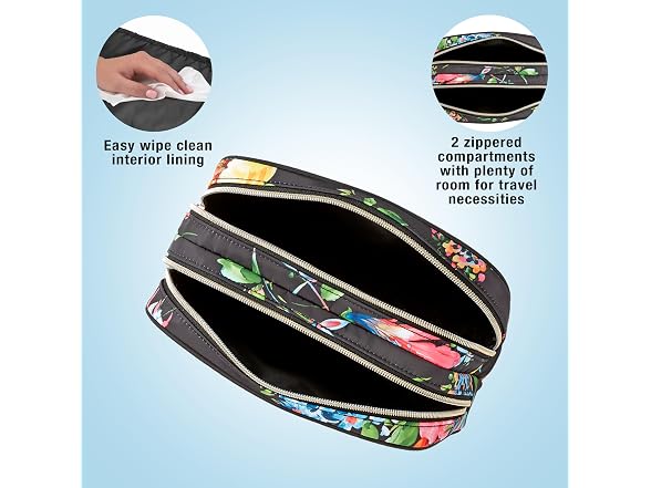 Conair Travel Double Zip Organizer - Toiletry Bag