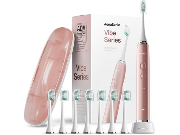 AquaSonic Vibe Whitening Toothbrush Rose Gold - Gallery 2