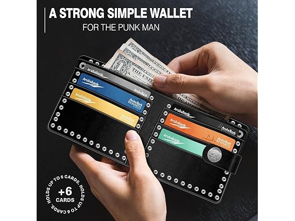 Girinme Skull Gothic Chain Wallet