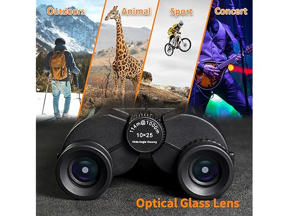 ODLUHAO 10x25 HD Powerful Binoculars