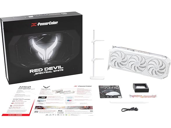 PowerColor Red Devil Spectral White AMD Radeon RX 9070 XT 16GB