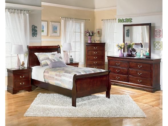 Alisdair Dark Brown Two Drawer Night Stand