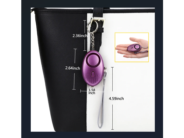 2-Pack Personal Security Alarm Keychain