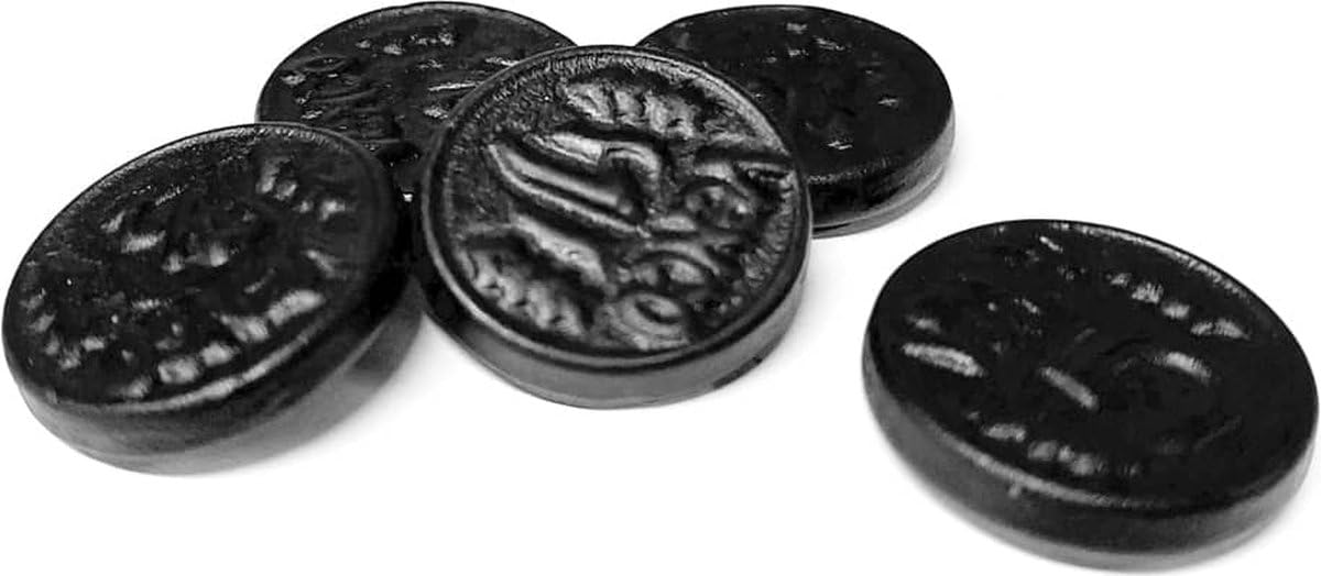 Venco - Coin Shaped Black licorice - 1Kg - Gallery 6