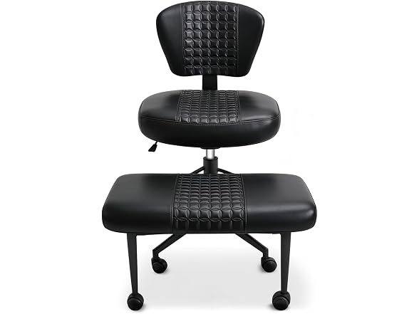 Ergonomic Cross Legged Office Chair Black