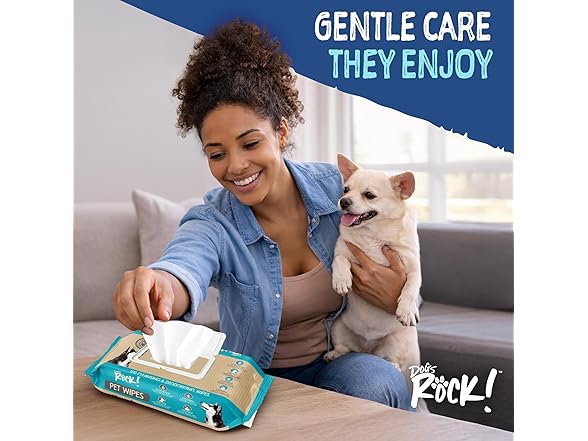Dogs Rock! Pet Wipes for Dogs – 100 Count