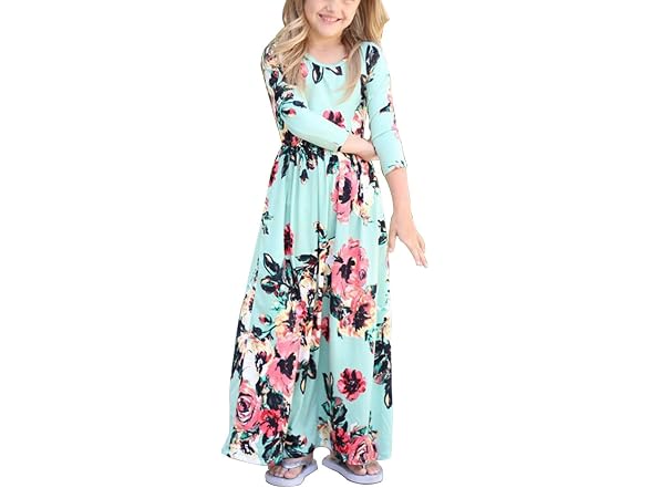 Qin.Orianna (Moms L) Mommy Me Maxi Dresses