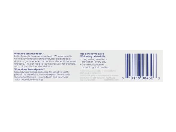 Sensodyne Extra Whitening Toothpaste 2.7oz 3pk