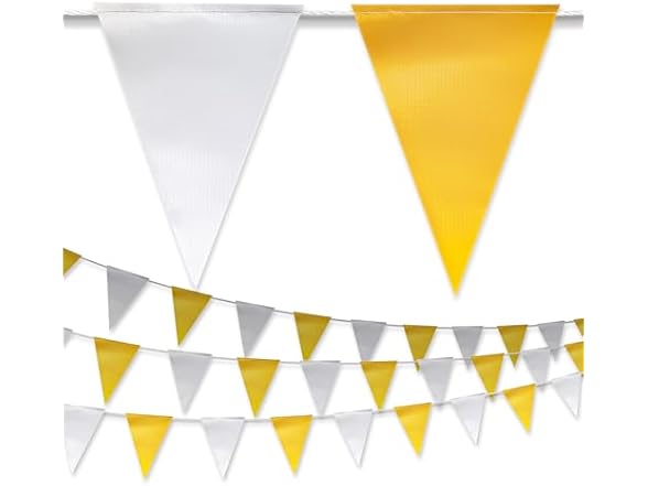 NACARUM 102FT White Yellow Flag