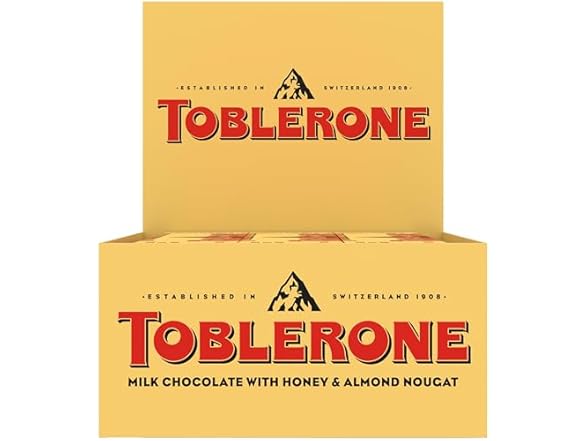 12PK TOBLERONE Milk Chocolate Bar with Honey