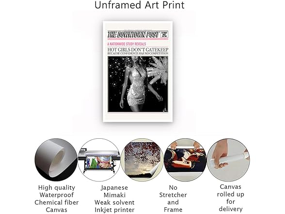 SKINGE Funky Canvas Trendy Wall Art