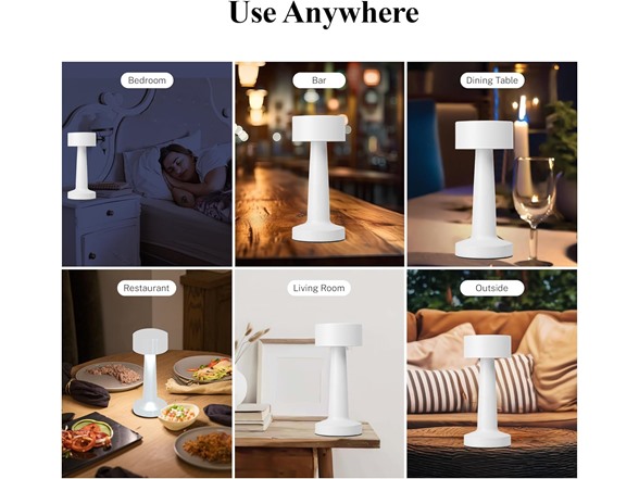 Bell+Howell Chelsea Cordless Table Lamp