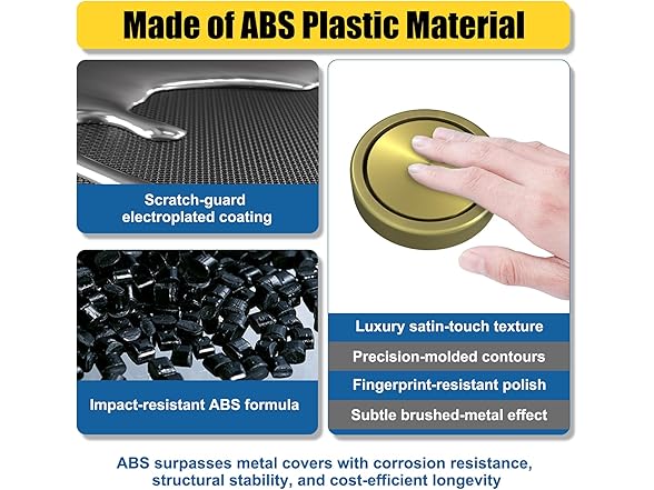 3.55" ABS Bathtub Overflow Cover