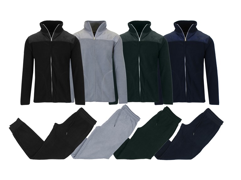 Mens Polar Fleece Zip Jacket & Jogger - 1 or 2 Sets (Open Box)