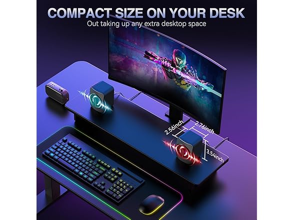 OFFSIR Computer Speakers