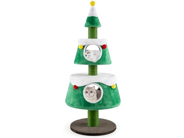 PETSITE 60 inch Christmas Cat Tree