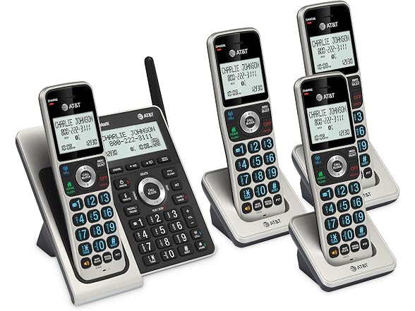 AT&T BL3107-4 DECT 6.0 4-Handset Cordless Phone